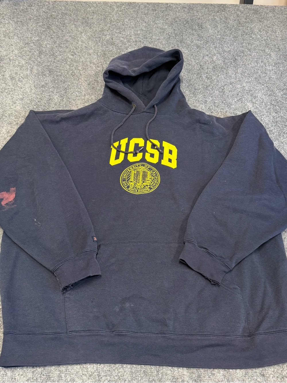 Jansport Navy Hoodie with Yellow UCSB Logo